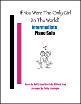 If You Were the Only Girl (In the World) piano sheet music cover